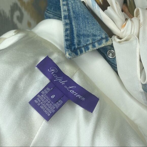 Ralph Lauren Collection ~ Ivory Stretch Wool Double Breasted Camden Blazer - Picture 2 of 16